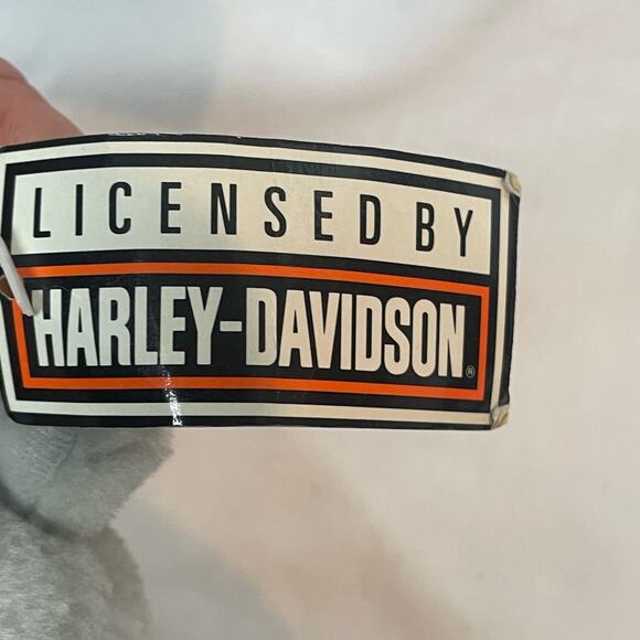 Harley-Davidson Bulldog Plush with Faux Leather Hat - Picture 7 of 10